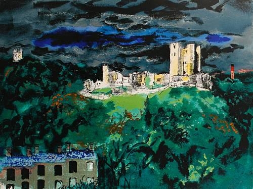 'Conisbrough Castle, South Yorkshire' by John Piper, 1982