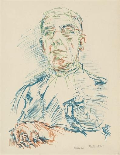 Self Portrait by Oskar Kokoschka, 1956