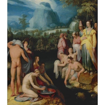 THE PURIFICATION OF THE ISRAELITES AT MOUNT SINAI - Cornelis Cornelisz. van Haarlem