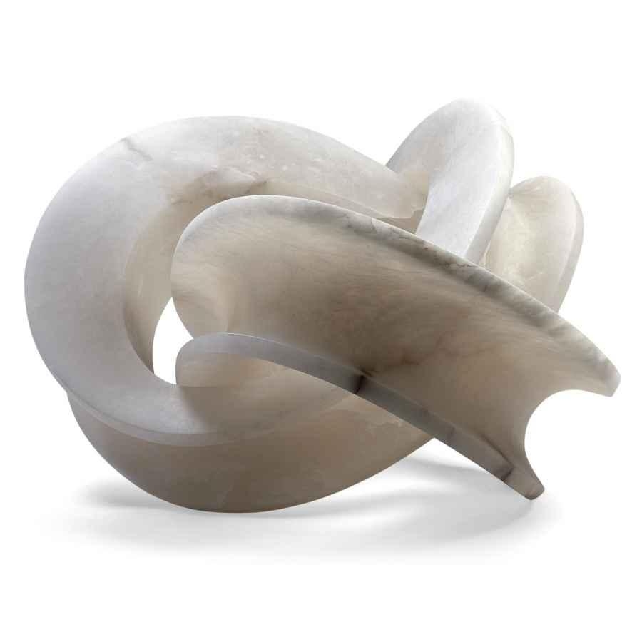 Artwork by Gianpietro Carlesso, CURVATURA SETTE, Made of white alabaster