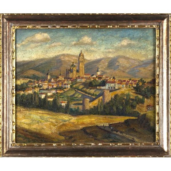 View of a Spanish Town by Max Kuehne, 1916