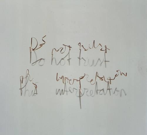 Do Not Trust This Interpretation by Fred Eerdekens, 1989