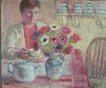 TEA AND ANEMONES - Barbara Restall