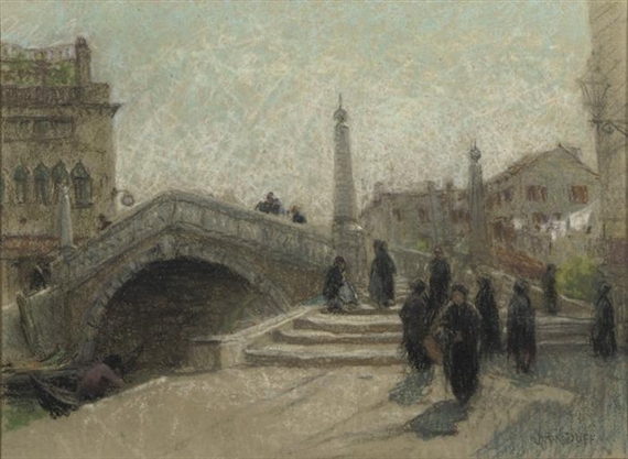 The Ponte delle Guglie, Venice by John Robert Keitley Duff