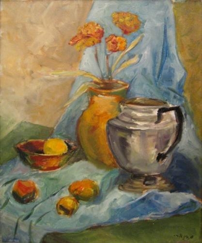 Vase and Samovar by Sima Ben Ari
