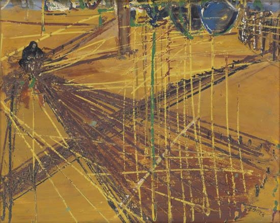 Plaza with Figure by Beverly Pepper