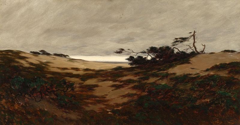 Artwork by Charles Chapel Judson, Coastal dunes, Made of oil on canvas