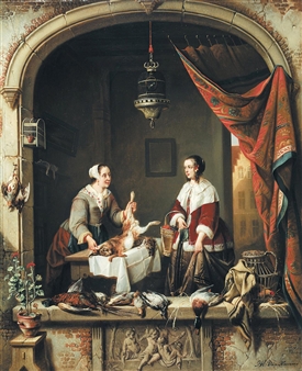 LA MARCHANDE DE VOLAILLES - Alexis van Hamme