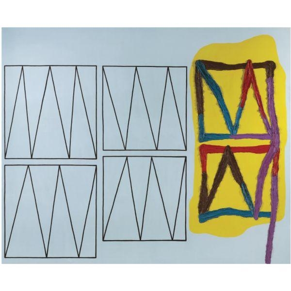 Artwork by Jonathan Lasker, THE POWER OF WEAKNESS, Made of oil on canvas