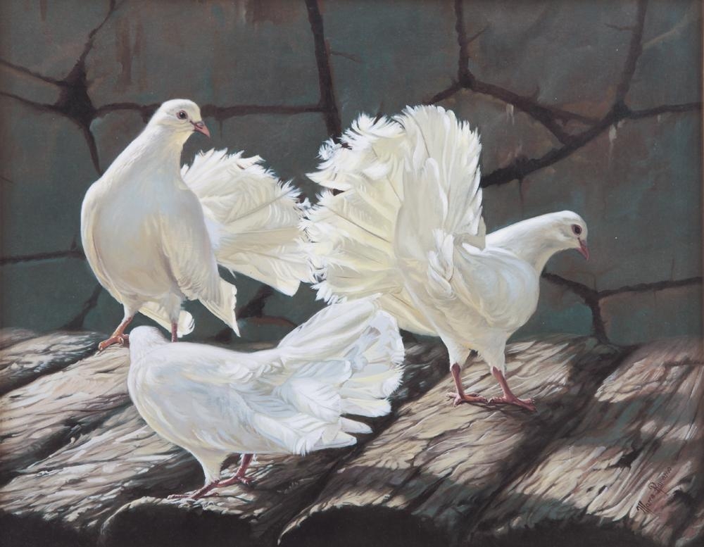 Artwork by Marco Ramasso, Messaggere di speranze, Made of oil on canvas