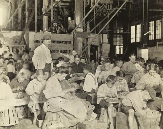 A Vegetable Cannery in Delaware by Lewis Hine, 1910; printed 1930s