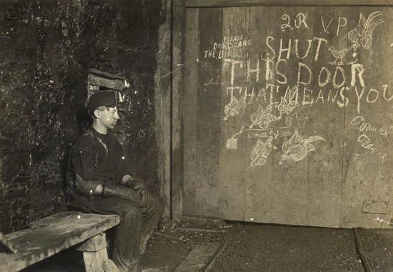 Vance, a trapper boy, coal mine