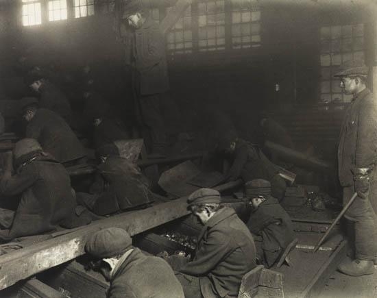 Coal Breaker Boys, Pittston, Pennsylvania by Lewis Hine, 1910; printed 1930s