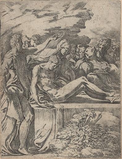 The Entombment (Second Version) (B. 5) by Parmigianino, circa 1527-31