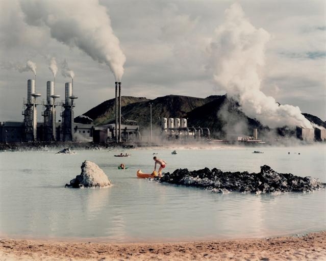 Artwork by Beahan & McPhee, The Blue Lagoon, Svartsengi Goethermal Pumping Station, Iceland, 1988, Made of chromogenic print