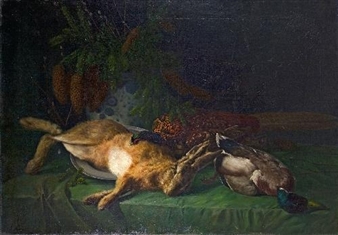HUNTING STILL LIFE - Gustav Mesmer