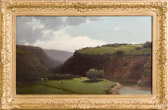 Pass of the Genesee near St. Helena, Perry NY - Lemuel Maynard Wiles