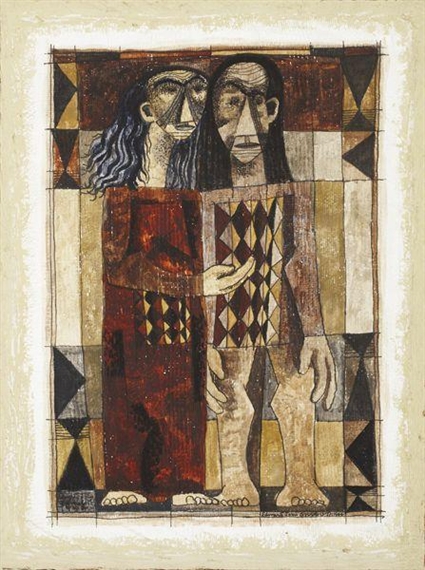 Village Lovers by Edward John Stevens Jr., 1944