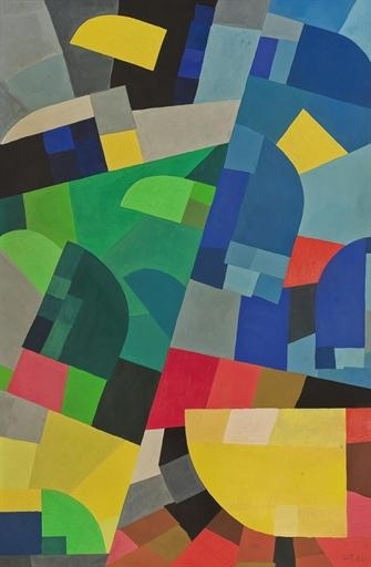 Composition by Otto Freundlich, 1936