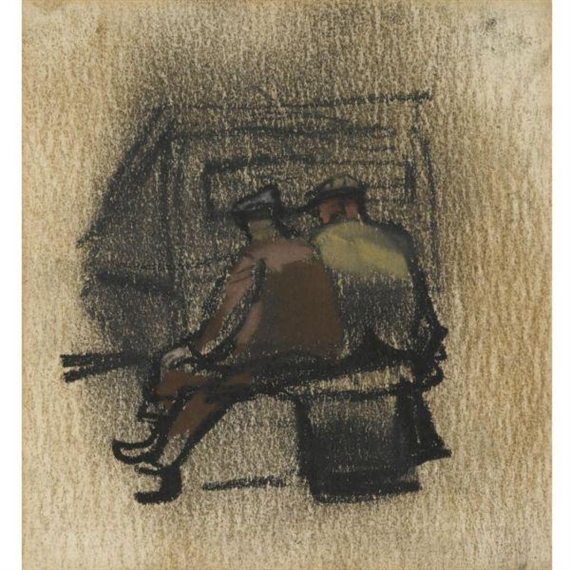 TWO MEN AT THE DOCKSIDE