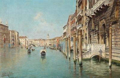 Hustle and Bustle on the Canal Grande by Rafael Senet