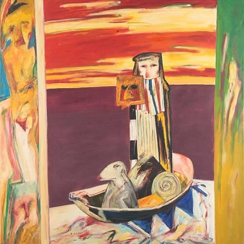 "Ominous Presence" by John Bellany, 1974