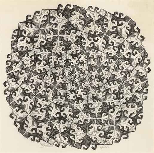 Division by Maurits Cornelis Escher, 1956