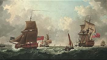 a squadron off the south coast by Francis Swaine