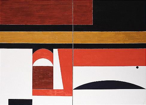 epithalamion, diptych, 1970-71 by Yiannis Moralis