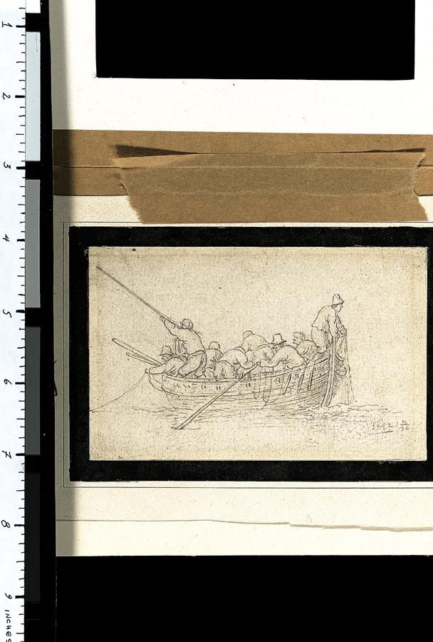 Dutch School, 17th Century | FISHERMEN IN A SMALL ROWING BOAT | MutualArt