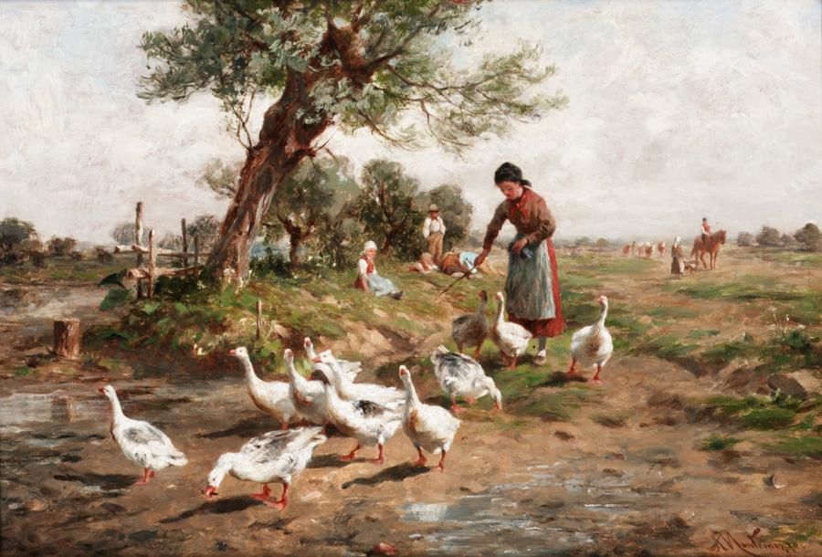 Antonio Montemezzo, Herding the geese