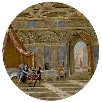 ACTIVE IN ROME IN THE SECOND HALF OF THE 17TH CENTURY JOSEPH AND POTIPHAR'S WIFE - Filippo Gagliardi