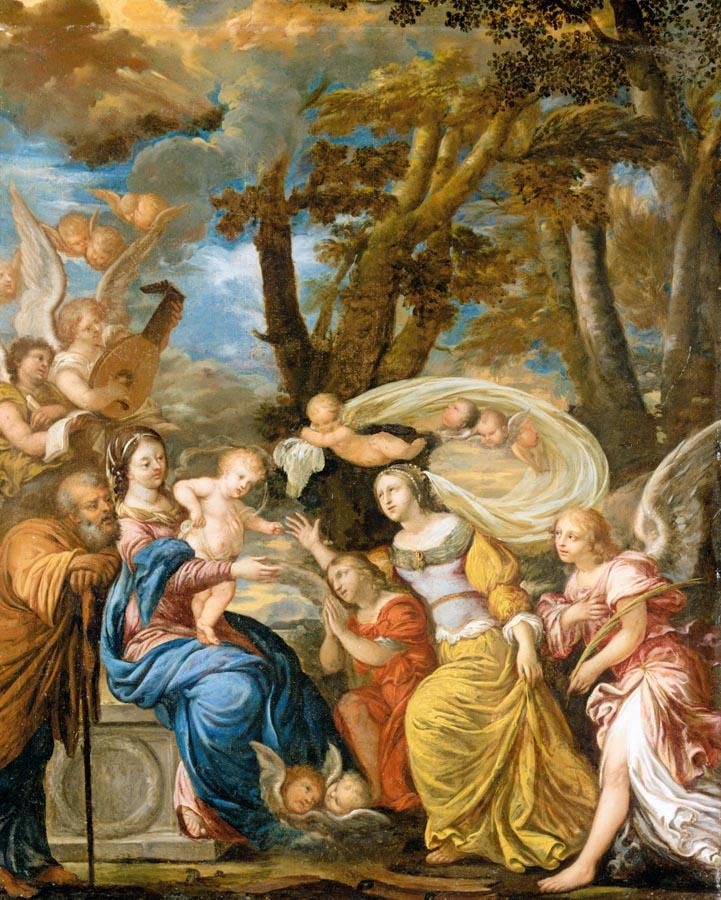 Flemish School 17th Century | THE MYSTICAL MARRIAGE OF SAINT CATHERINE ...