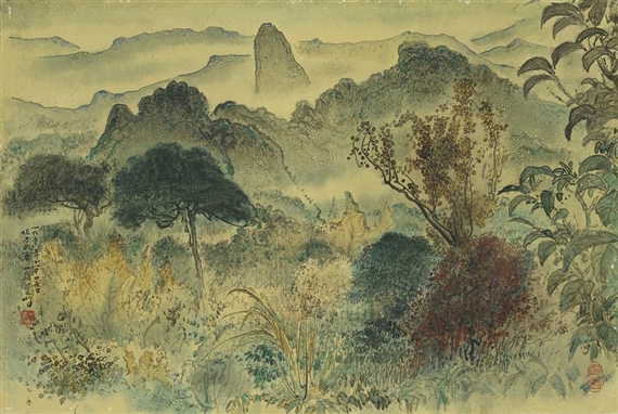MOUNT WUYI by Lee Man Fong, 1927