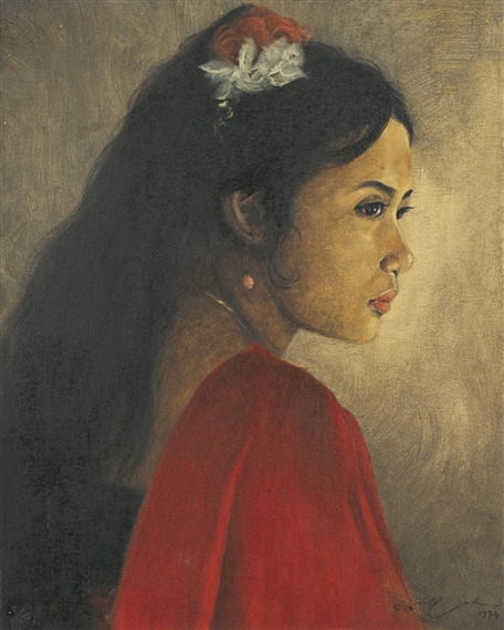 PORTRAIT OF A GIRL by Dullah, 1974