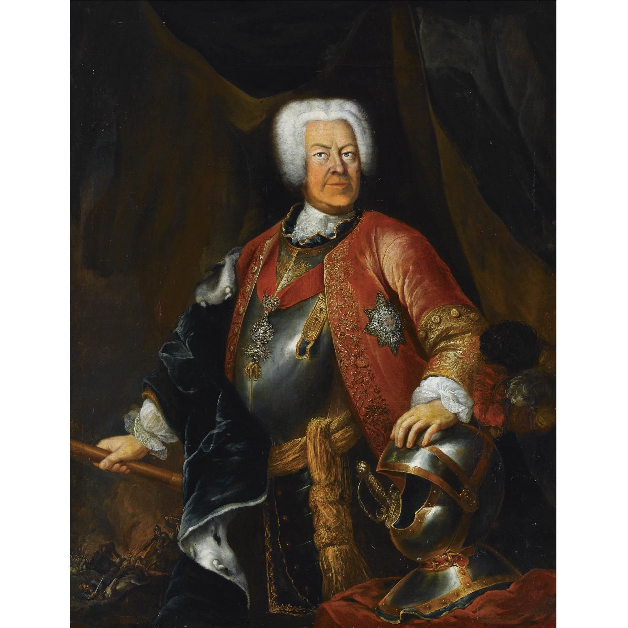 German School, 18th Century a portrait of Duke Karl Alexander of