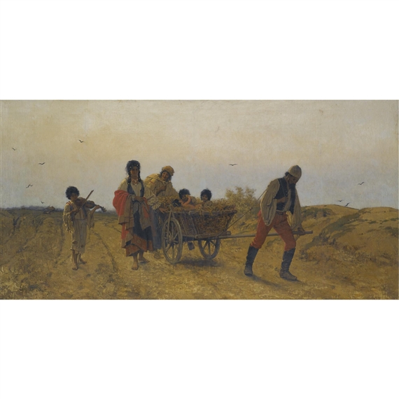 Wandering Gypsies by Franciszek Streitt