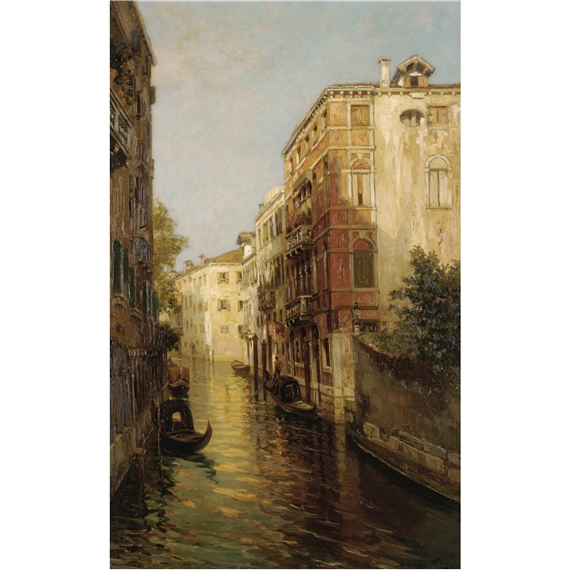 canal in venice by Bernardo Hay