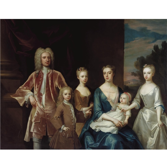 The Cope Family Portrait by Enoch Seeman