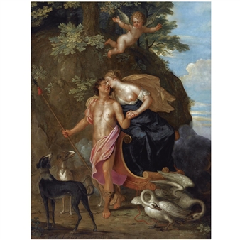 venus and adonis - Balthazar Beschey
