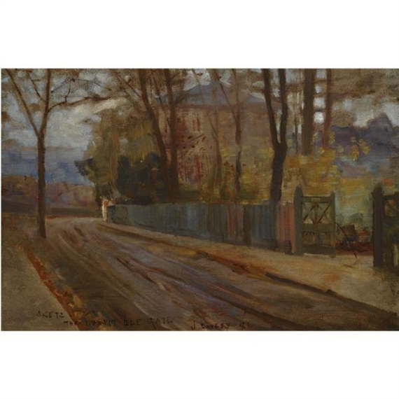 SKETCH OF THE HOSPITABLE GATE by John Lavery, 1886