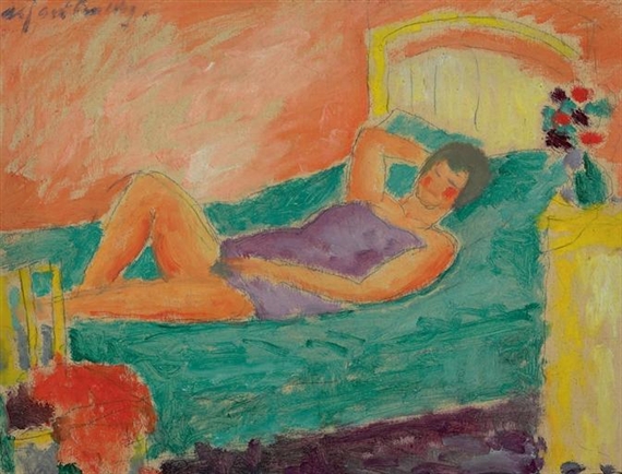 Liegendes Mädchen by Alexej von Jawlensky, circa 1917
