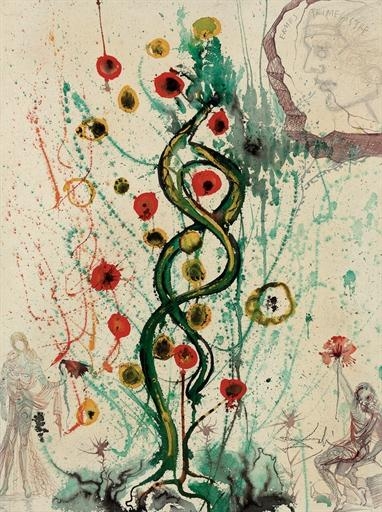 Le songe d'un alchemiste ou L'arbre de vie by Salvador Dalí, circa 1974-1975