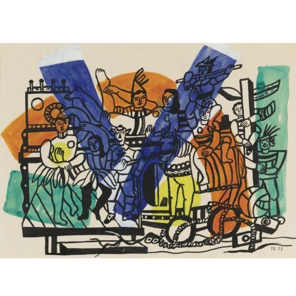 ÉTUDE POUR "LA GRANDE PARADE" by Fernand Léger, 1953