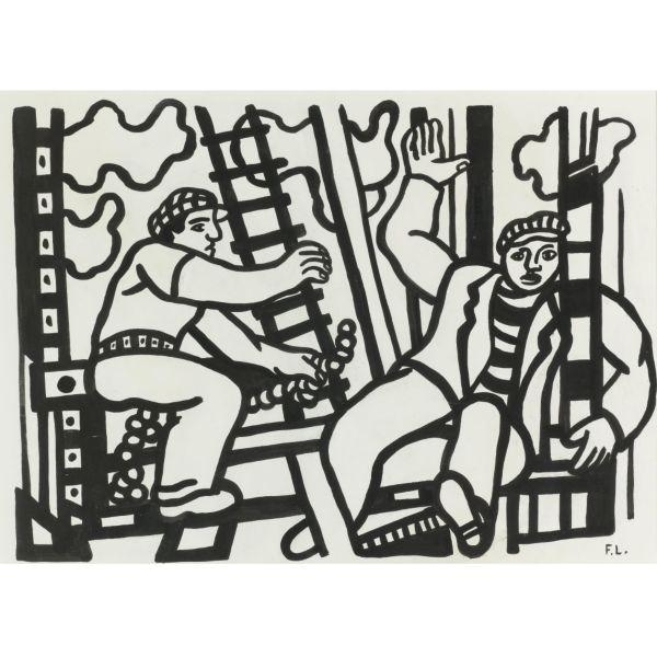 ÉTUDE POUR LES CONSTRUCTEURS by Fernand Léger, 1951