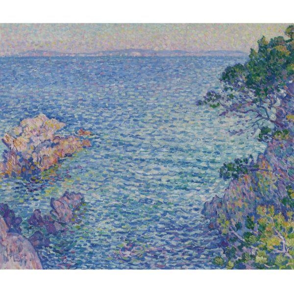 Artwork by Théo van Rysselberghe, LA POINTE DU ROSSIGNOL, I, Made of Oil on canvas