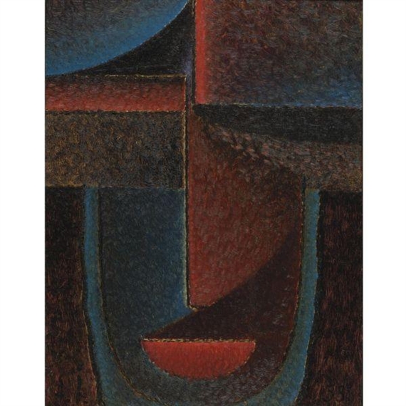 ABSTRAKTER KOPF: BLAU-ROT (ABSTRACT HEAD: BLUE-RED) by Alexej von Jawlensky, 1933