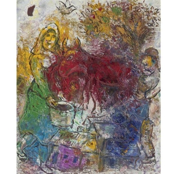 Marc Chagall | Les paysans, Paris (1964) | MutualArt