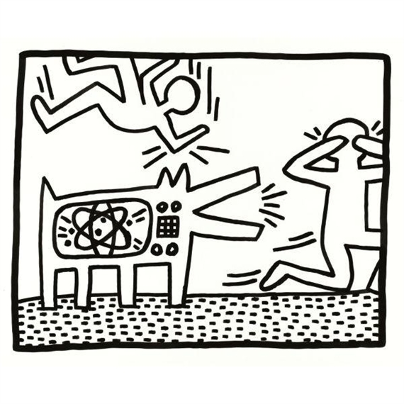 Keith Haring | BARKING DOG (1982) | MutualArt