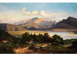 GROSSE LANDSCHAFT AM INN by Georg-Heinrich Crola